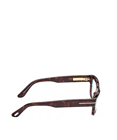 Tom Ford Eyewear Rectangular Frame Glasses In Brown