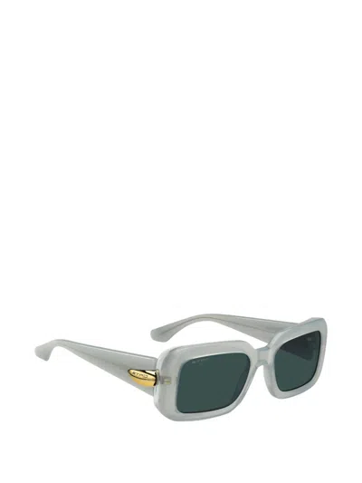 Etro Rectangle-frame Sunglasses In Green