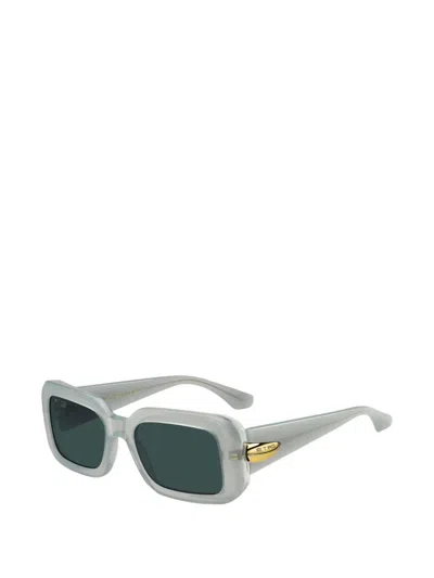 Etro Rectangle-frame Sunglasses In Green