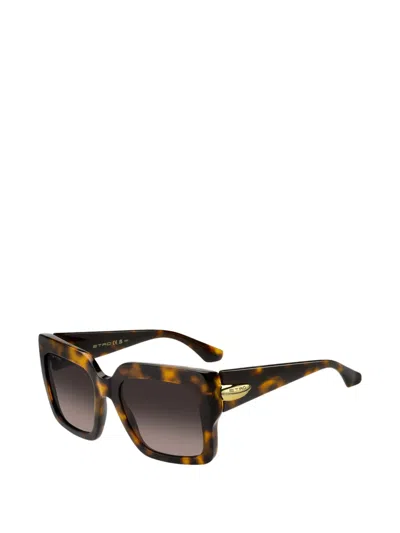 Etro Square-frame Sunglasses In Brown