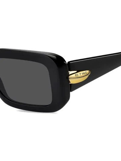 Etro Black Sunglasses In Black