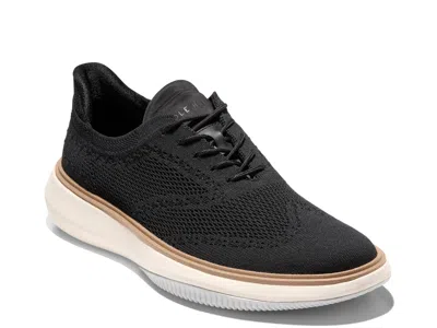 Cole Haan Grand Phaze Stitchlite Quick-on Oxford Sneakers In Black
