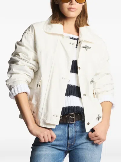 Fay Buttoned Jacket In White