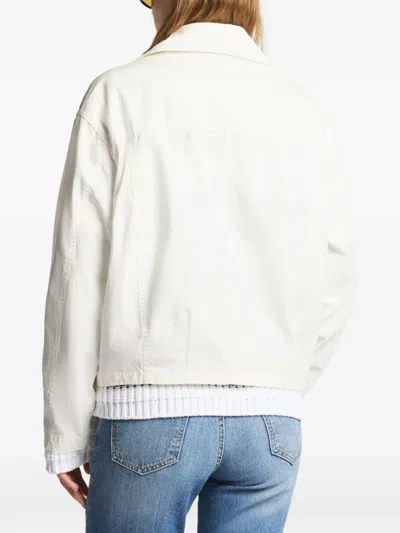 Fay Buttoned Jacket In White