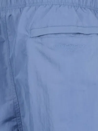 Givenchy Drawstring Swim Shorts In Blue