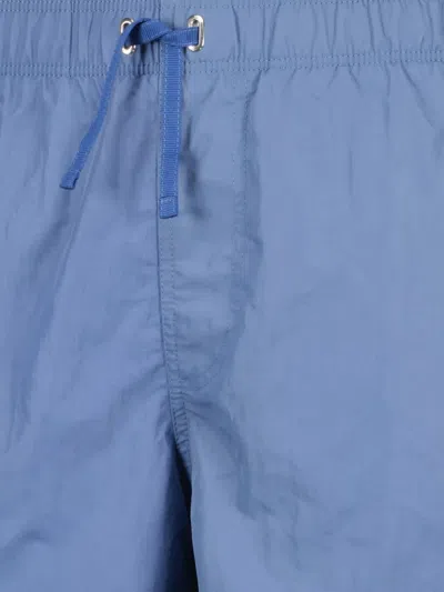 Givenchy Drawstring Swim Shorts In Blue