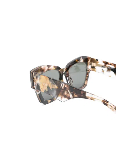 Gucci Geometric-frame Sunglasses In Multi