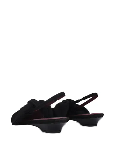 Neous Uba Bow-detail Flat Shoes In Black