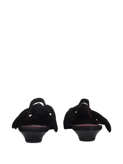 Neous Uba Bow-detail Flat Shoes In Black