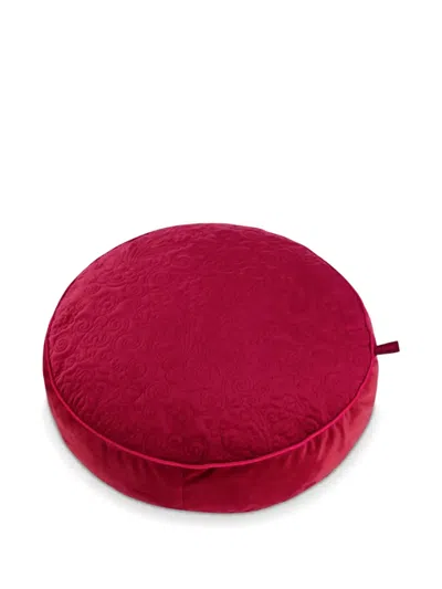 Pip Studio Patterned Round Cushion In Red