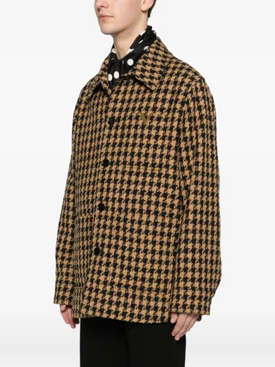 Valentino Patterned Pocket Coat In Multi
