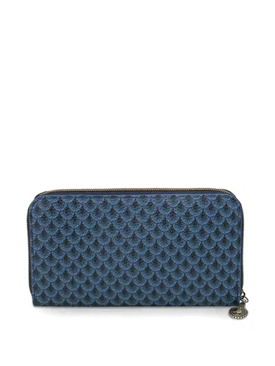 Pip Studio Zip Patterned Wallet In Blue