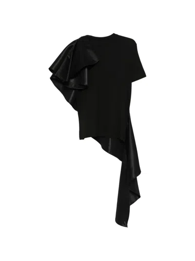Alchemy Ruffled T-shirt In Black