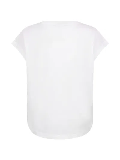 Moorer Ella Logo-print T-shirt In White