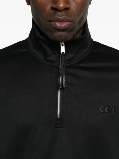 Ciaran Half-zip Sweater In Black