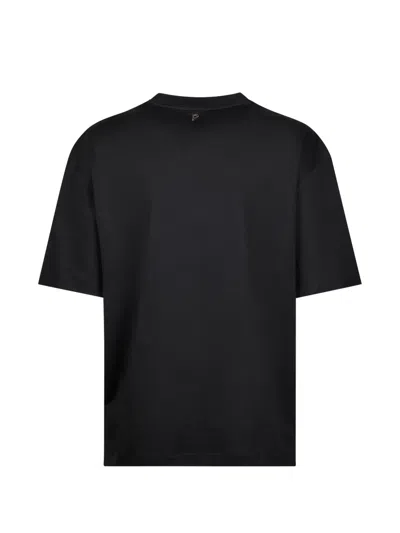 Dondup Logo Oversized T-shirt In Black