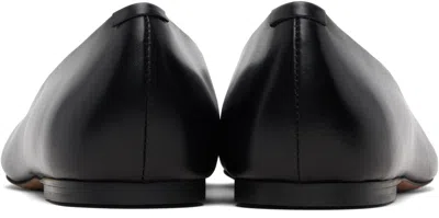 Jil Sander Calf Leather Slip-on Flat In Black