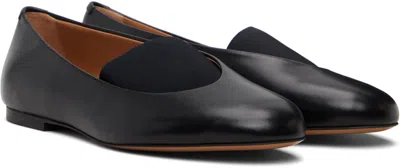 Jil Sander Calf Leather Slip-on Flat In Black