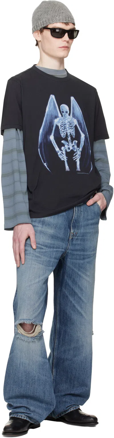 Our Legacy Mens Fallen Angel Print Graphic-print Cotton T-shirt In Multi