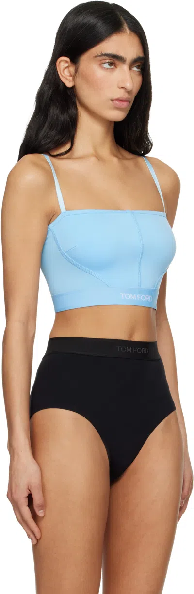 Tom Ford Spaghetti Strap Top In Blue