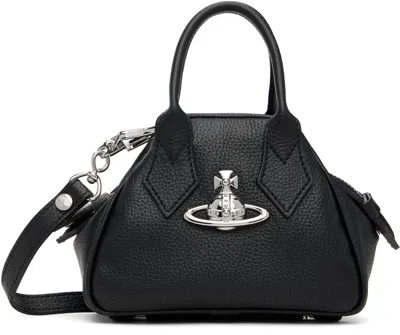 Vivienne Westwood Triangular Silhouette Leather Tote Bag In Black