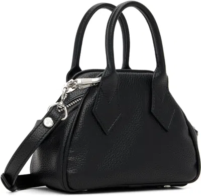 Vivienne Westwood Triangular Silhouette Leather Tote Bag In Black