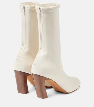Khaite Apollo Leather Ankle Boots In Multi