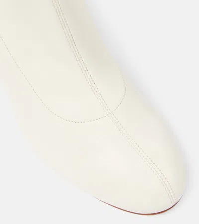 Khaite Apollo Leather Ankle Boots In Multi
