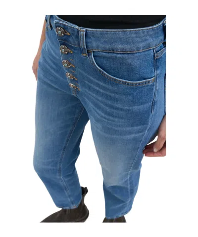 Dondup Belt Loop Jeans In Blue