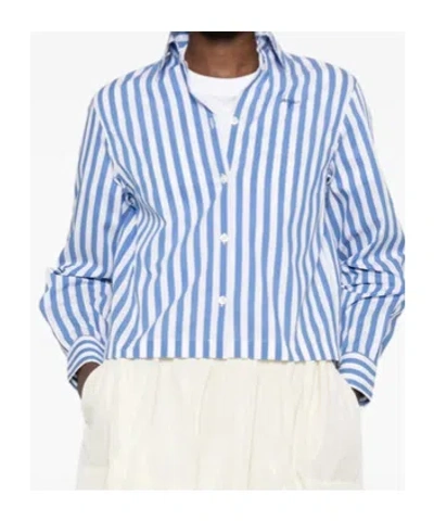 Maison Labiche Striped-pattern Shirt In Blue