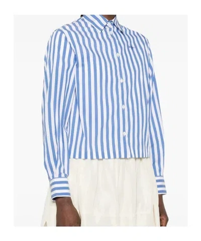 Maison Labiche Striped-pattern Shirt In Blue