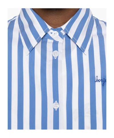 Maison Labiche Striped-pattern Shirt In Blue