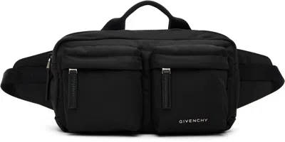 Givenchy U Bumbag With Adjustable Strap And Front Zip Pockets In Black