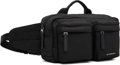 Givenchy U Bumbag With Adjustable Strap And Front Zip Pockets In Black