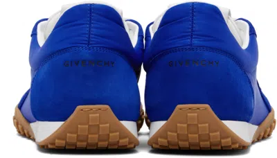 Givenchy Low Top Sneakers Round Toe Rubber Sole In Blue