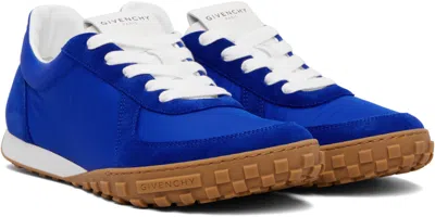 Givenchy Low Top Sneakers Round Toe Rubber Sole In Blue