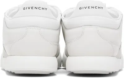 Givenchy White Calf Leather Bos Taurus Low Top Sneakers In Multi