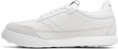 Givenchy White Calf Leather Bos Taurus Low Top Sneakers In Multi