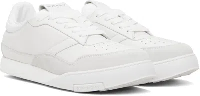 Givenchy White Calf Leather Bos Taurus Low Top Sneakers In Multi