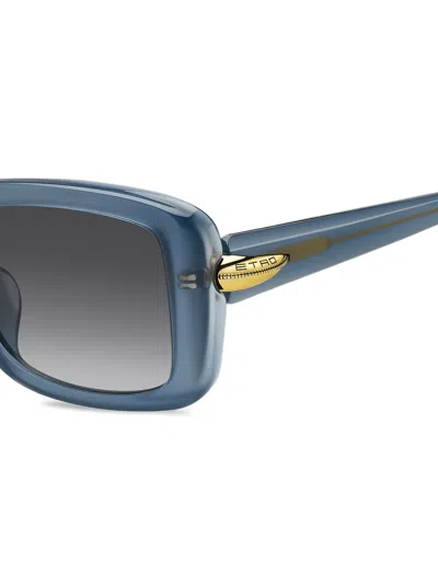 Etro Rectangle-frame Sunglasses In Blue