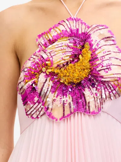 Acler Brewood Pleated Maxi Dress In Pink