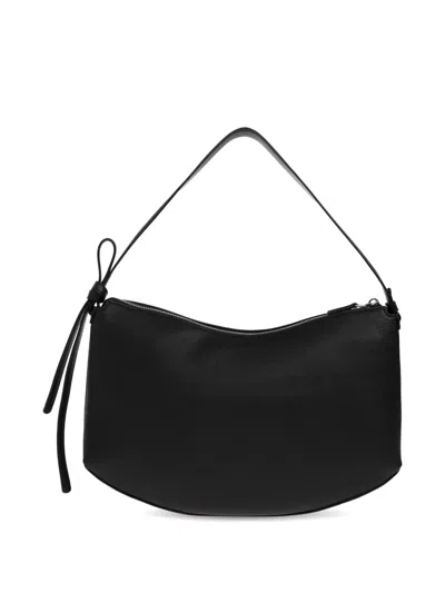 Kate Spade New York Large Loop Pebble Leather Shoulder Bag In Black