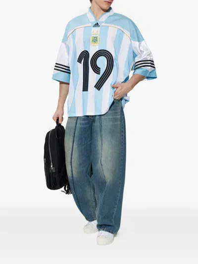 Adidas Originals Mens Adidas Bringback Remixed Argentina Jersey In Blue/white