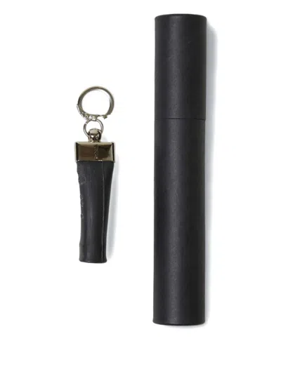 Eden Tan Lighter Holder Keyring In Black