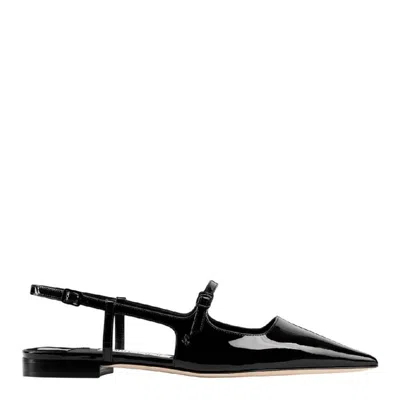 Jimmy Choo Didi Patent-leather Point-toe Flats In Multi