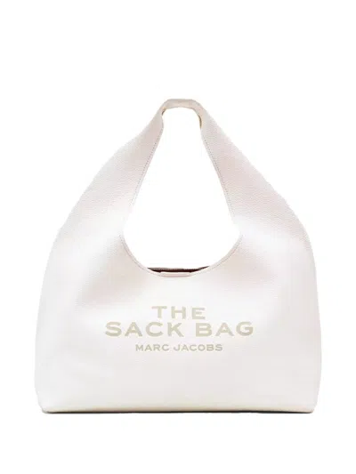 Marc Jacobs The Sack Leather Shoulder Bag In White