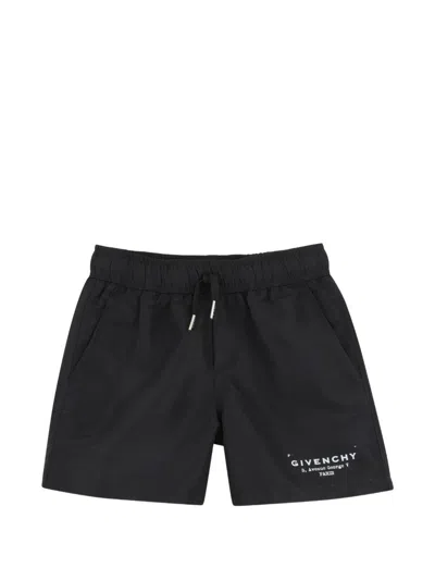 Givenchy Drawstring Swim Shorts In Black