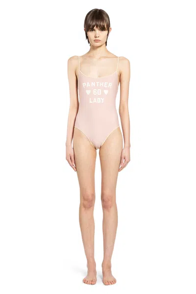 Valentino Printed Lycra One-piece Swimsuit Woman Pink S In Pink