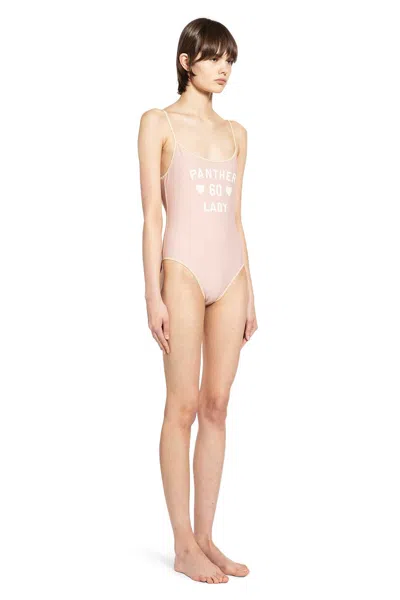 Valentino Printed Lycra One-piece Swimsuit Woman Pink S In Pink