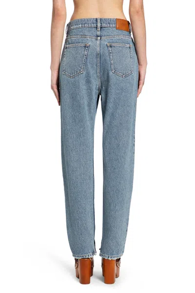 Chloé Light Indigo High-waisted Tapered Jeans In Blue